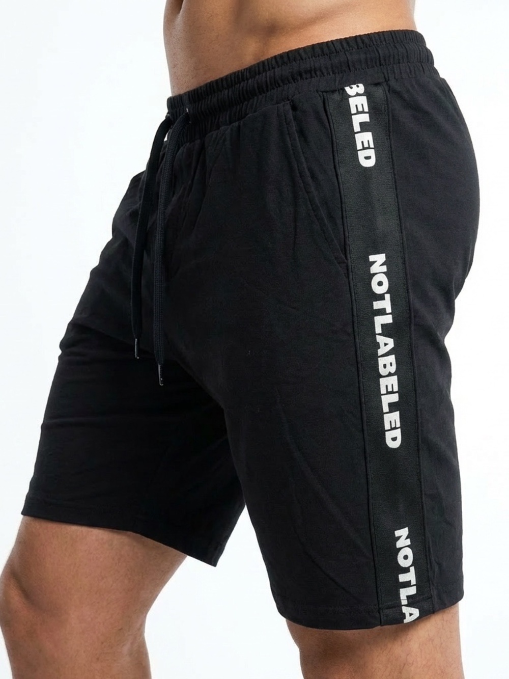 NOT LABELED Men's Black Jersey Shorts - Medium